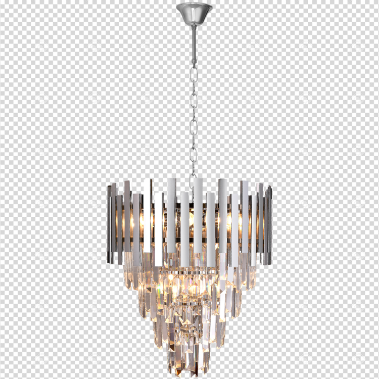 Lampa sufitowa wisząca żyrandol ASPEN II CHROME 9xE14 ML5997 Milagro 9x E14 45cm nowoczesna oprawa oświetleniowa okrągła kryształy kryształ chrom zwis Inspiracje Premium