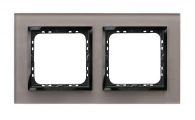 Ramka podwójna Prestige Szare Szkło 4mm R-2YGC/41/25 Impresja OSPEL 2-podwójna szklana szara