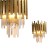Lampa ścienna Kinkiet ASPEN GOLD 2xE14 ML5998 Milagro 2x E14 nowoczesna oprawa oświetleniowa okrągła kryształy kryształ szkło złoty złota podwójny Inspiracje Premium