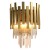 Lampa ścienna Kinkiet ASPEN GOLD 2xE14 ML5998 Milagro 2x E14 nowoczesna oprawa oświetleniowa okrągła kryształy kryształ szkło złoty złota podwójny Inspiracje Premium