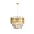 Lampa sufitowa wisząca żyrandol ASPEN GOLD 6xE14 ML5999 Milagro 6x E14 45cm nowoczesna oprawa oświetleniowa okrągła kryształy kryształ złoty złota zwis Inspiracje Premium