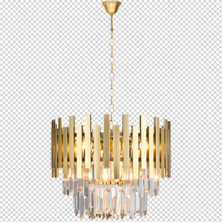 Lampa sufitowa wisząca żyrandol ASPEN GOLD 6xE14 ML5999 Milagro 6x E14 45cm nowoczesna oprawa oświetleniowa okrągła kryształy kryształ złoty złota zwis Inspiracje Premium