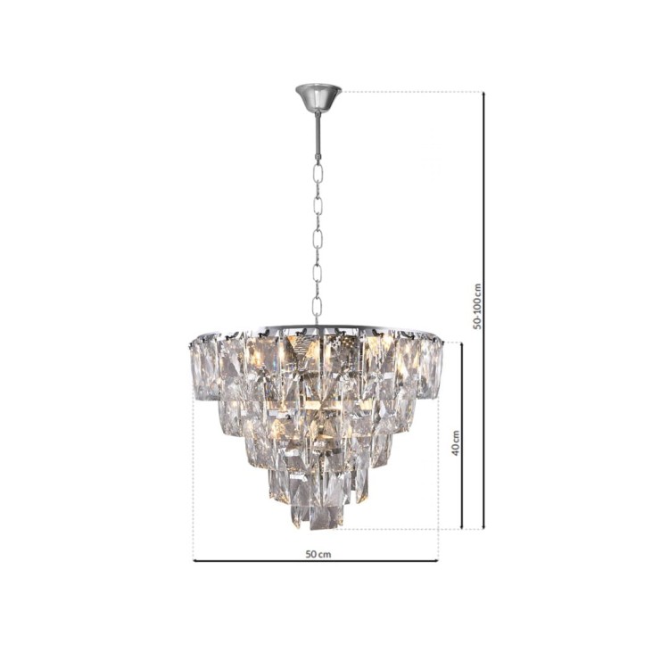 Żyrandol CHELSEA CHROME 6xE14 ML6001 Milagro