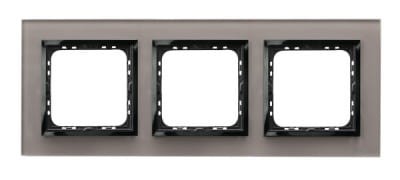 Ramka potrójna Prestige Szare Szkło 4mm R-3YGC/41/25 Impresja OSPEL 3-potrójna szklana szara