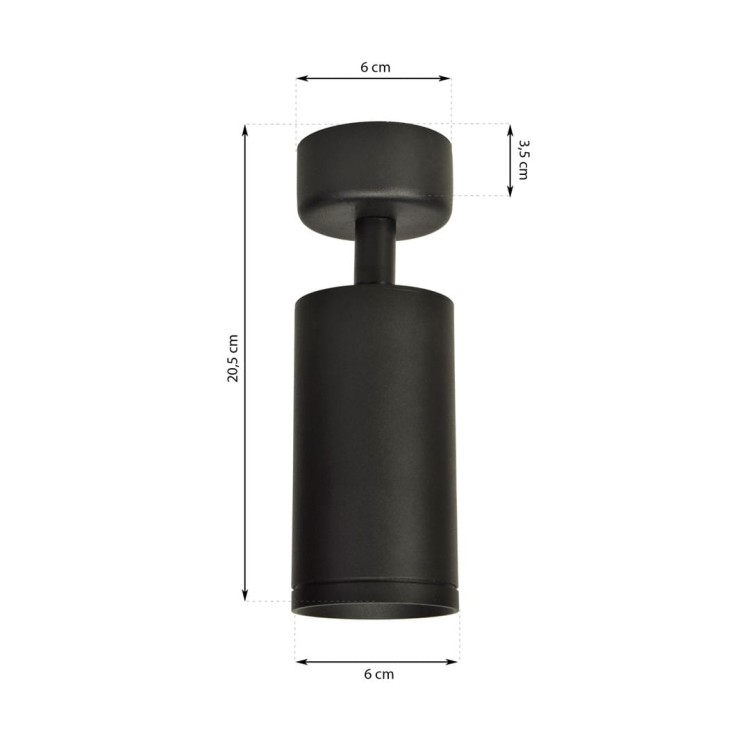 Spot Mica Czarny 1xGU10 ML6088 Milagro