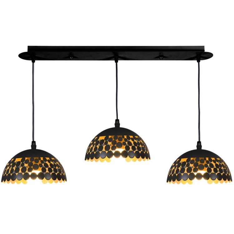 Lampa wisząca LISA BLACK 3xE27 ML6136 Milagro
