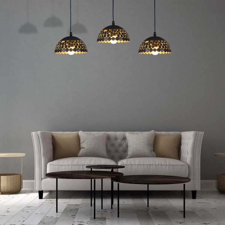 Lampa wisząca LISA BLACK 3xE27 ML6136 Milagro