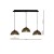 Lampa wisząca LISA BLACK 3xE27 ML6136 Milagro