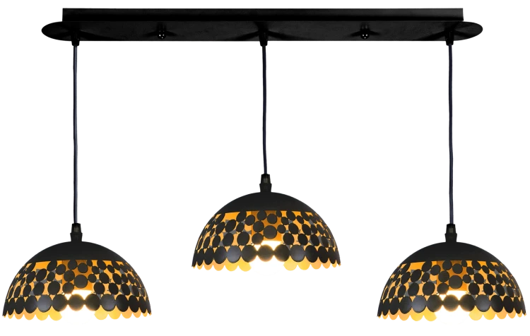 Lampa wisząca LISA BLACK 3xE27 ML6136 Milagro