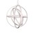 Lampa sufitowa wisząca fale Industrialna Loft COPERNICUS CHROME 260W LED ML6149 Milagro 3000K 85cm nowoczesna oprawa oświetleniowa wyginana metal żyrandol biały biała zwis Inspiracje Premium