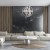 Lampa sufitowa wisząca fale Industrialna Loft COPERNICUS CHROME 260W LED ML6149 Milagro 3000K 85cm nowoczesna oprawa oświetleniowa wyginana metal żyrandol biały biała zwis Inspiracje Premium