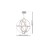 Lampa sufitowa wisząca fale Industrialna Loft COPERNICUS CHROME 260W LED ML6149 Milagro 3000K 85cm nowoczesna oprawa oświetleniowa wyginana metal żyrandol biały biała zwis Inspiracje Premium