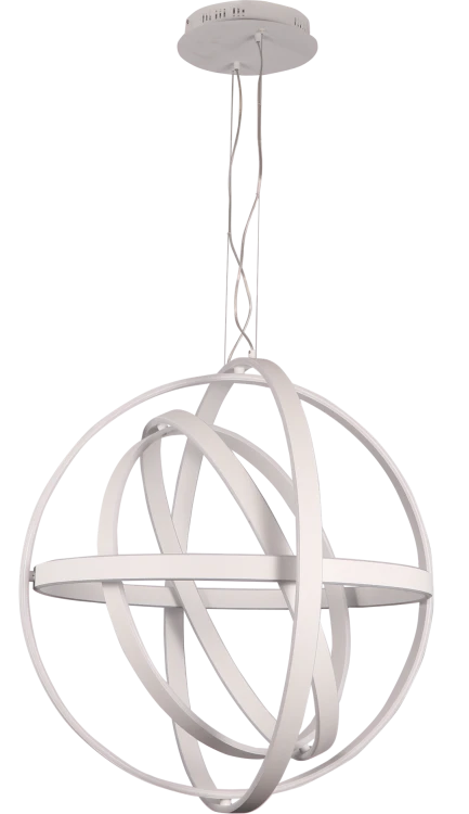 Lampa sufitowa wisząca fale Industrialna Loft COPERNICUS CHROME 260W LED ML6149 Milagro 3000K 85cm nowoczesna oprawa oświetleniowa wyginana metal żyrandol biały biała zwis Inspiracje Premium