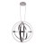 Lampa sufitowa wisząca fale Industrialna Loft COPERNICUS CHROME 180W LED ML6153 Milagro 3000K 60cm nowoczesna oprawa oświetleniowa wyginana metal żyrandol chrom zwis Inspiracje Premium