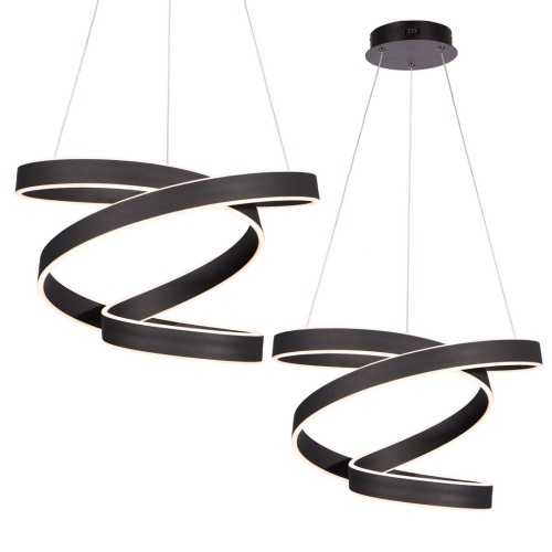 Lampa wisząca ANDROMEDA BLACK 100W LED ML6160 Milagro