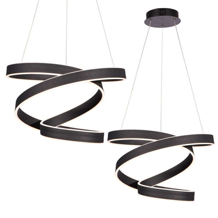 Lampa wisząca ANDROMEDA BLACK 100W LED ML6160 Milagro