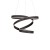 Lampa wisząca ANDROMEDA BLACK 100W LED ML6160 Milagro