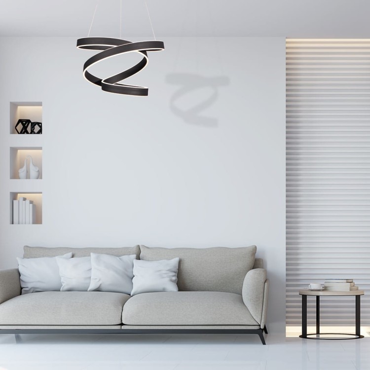 Lampa wisząca ANDROMEDA BLACK 100W LED ML6160 Milagro