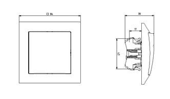 Łącznik jednobiegunowy pojedynczy Biały ŁP-1Y/m/00 Impresja OSPEL Wyłącznik zaciski bezgwintowe Biały