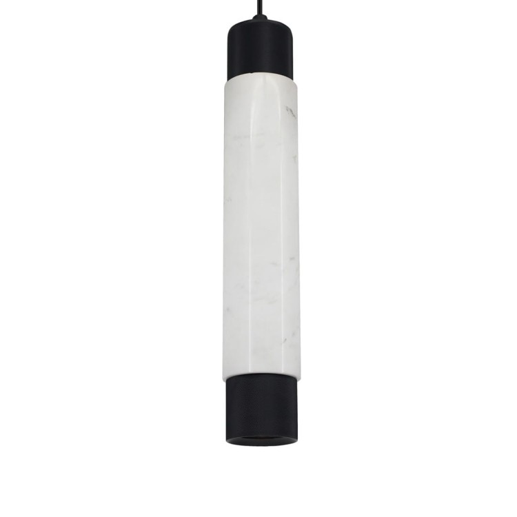 Lampa wisząca MARBLE WHITE/BLACK 1xGU10 ML6341 Milagro