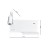 Lampa nocna z półką SHELF WHITE LED 4W+5W+2W lewa ML6343 Milagro