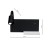 Lampa nocna z półką SHELF BLACK LED 4W+5W+2W ML6344 Milagro
