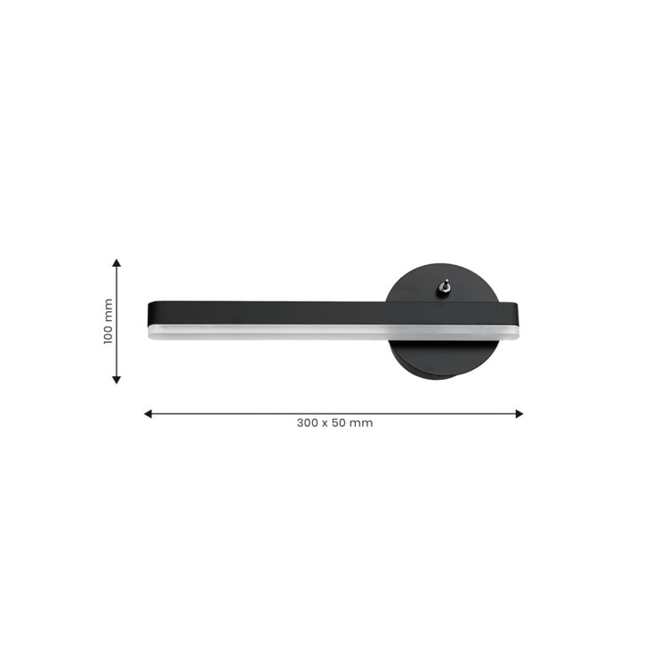 Kinkiet SYDNEY 6W LED BLACK lewy ML6346 Milagro