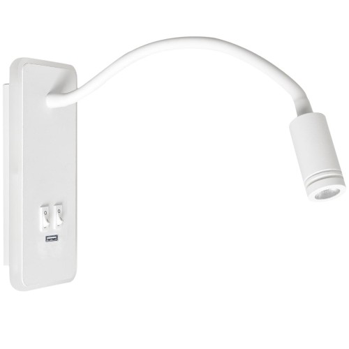 Lampka nocna BASE 8W+2W WHITE ML6349 Milagro