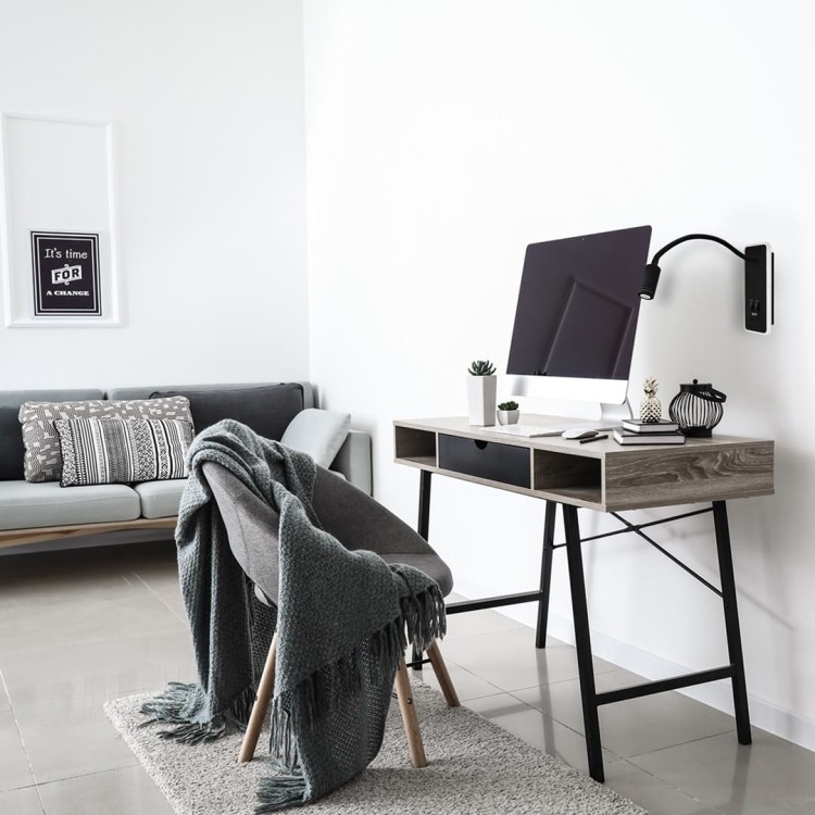 Lampka nocna BASE 8W+2W BLACK ML63500 Milagro