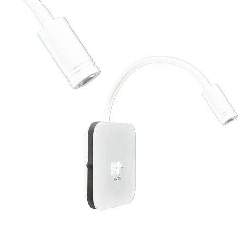 Lampka nocna BASE 8W+2W WHITE ML6351 Milagro