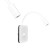 Lampka nocna BASE 8W+2W WHITE ML6351 Milagro