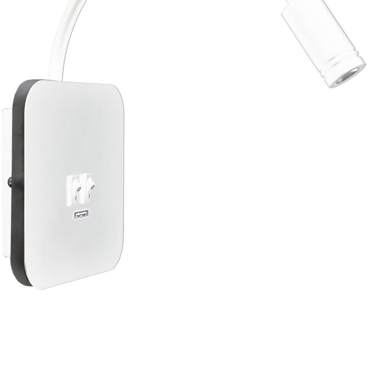 Lampka nocna BASE 8W+2W WHITE ML6351 Milagro