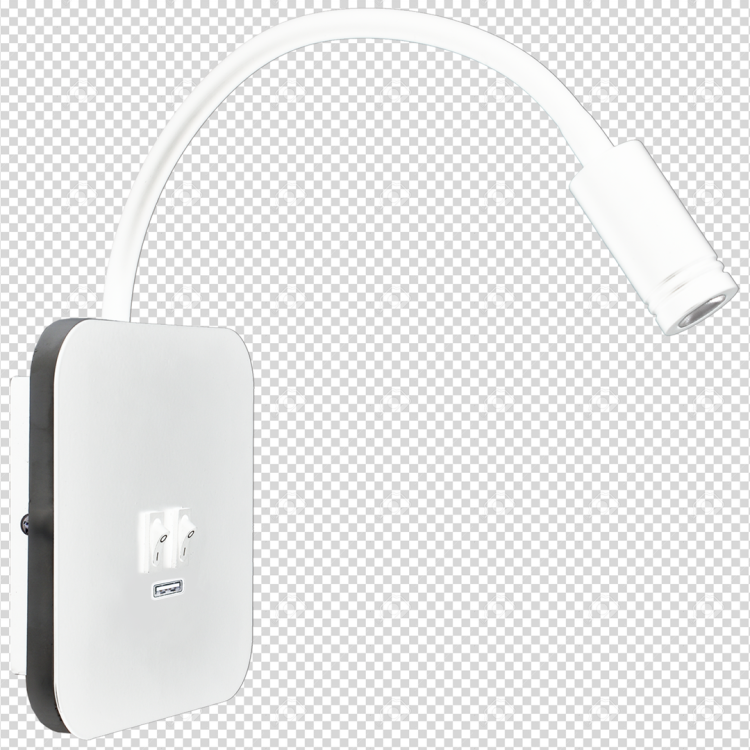 Lampka nocna BASE 8W+2W WHITE ML6351 Milagro