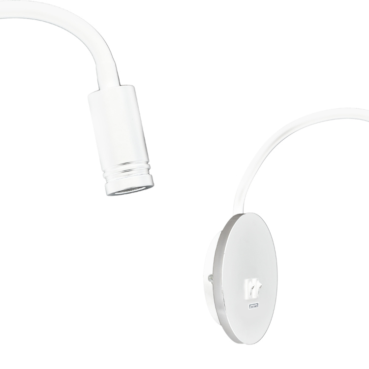 Lampka nocna BASE 8W+2W WHITE ML6353 Milagro
