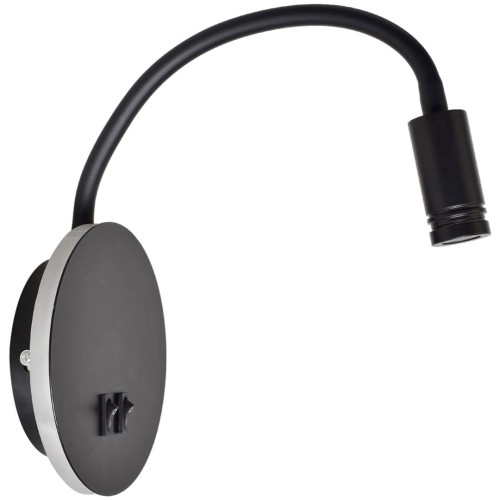 Lampka nocna BASE 8W+2W BLACK ML6354 Milagro