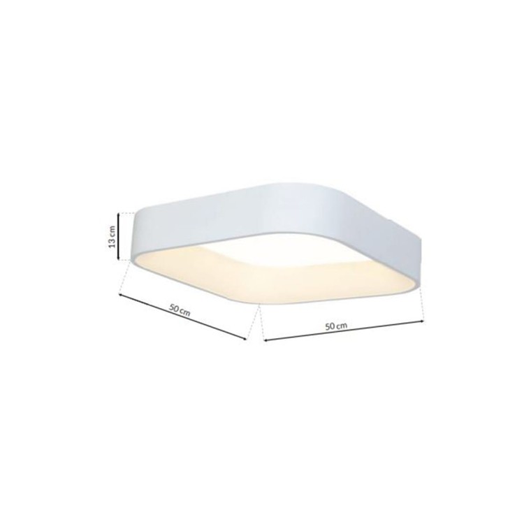 Plafoniera Plafon ASTRO WHITE 24W LED ML6355 Milagro do sypialni korytarza jadalni oprawa lampa sufitowa nowoczesna oświetleniowa biała biały barwa neutralna biała dzienna Inspiracje Premium