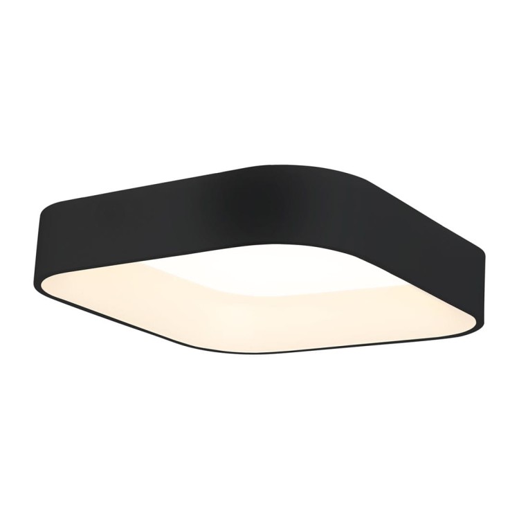Plafoniera Plafon ASTRO BLACK 24W LED ML6356 Milagro do sypialni korytarza jadalni oprawa lampa sufitowa nowoczesna oświetleniowa czarna czarny barwa neutralna biała dzienna Inspiracje Premium
