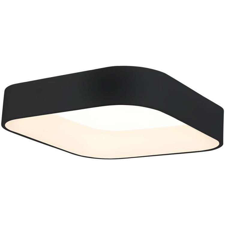 Plafoniera Plafon ASTRO BLACK 24W LED ML6356 Milagro do sypialni korytarza jadalni oprawa lampa sufitowa nowoczesna oświetleniowa czarna czarny barwa neutralna biała dzienna Inspiracje Premium