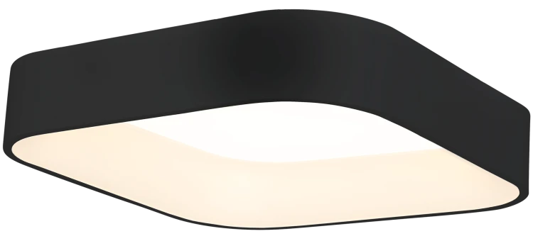 Plafoniera Plafon ASTRO BLACK 24W LED ML6356 Milagro do sypialni korytarza jadalni oprawa lampa sufitowa nowoczesna oświetleniowa czarna czarny barwa neutralna biała dzienna Inspiracje Premium