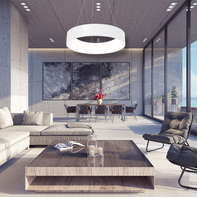 Lampa wisząca OHIO WHITE 24W LED ML6357 Milagro