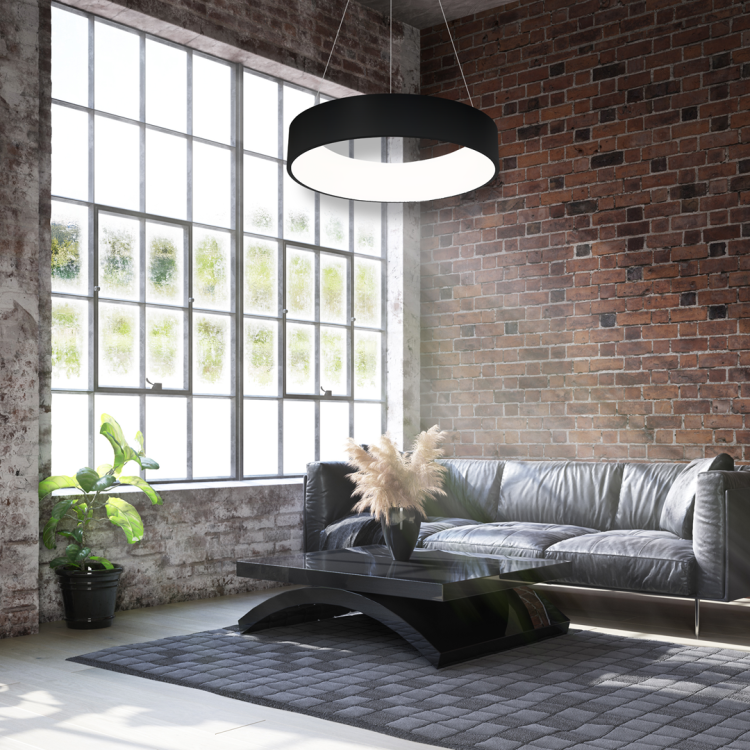 Lampa wisząca OHIO BLACK 24W LED ML6358 Milagro