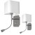 Kinkiet NAPOLI WHITE/CHROME 1xE27 + 1W LED ML63600 Milagro