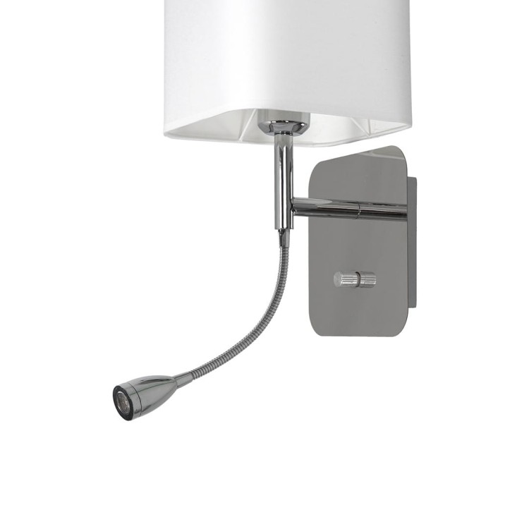 Kinkiet NAPOLI WHITE/CHROME 1xE27 + 1W LED ML63600 Milagro