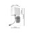 Kinkiet NAPOLI WHITE/CHROME 1xE27 + 1W LED ML63600 Milagro
