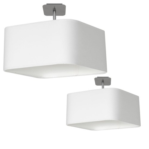 Lampa podsufitowa NAPOLI WHITE/CHROME 1xE27 ML6361 Milagro