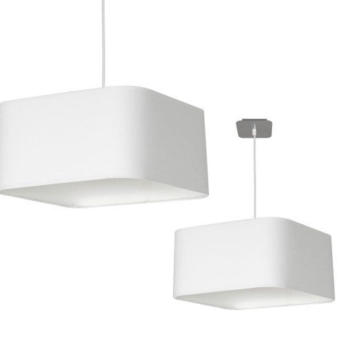 Lampa wisząca NAPOLI WHITE/CHROME 1xE27 ML6362 Milagro