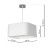 Lampa wisząca NAPOLI WHITE/CHROME 1xE27 ML6362 Milagro