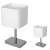 Lampka stołowa NAPOLI WHITE/CHROME 1xE27 ML6363 Milagro