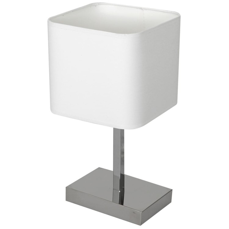 Lampka stołowa NAPOLI WHITE/CHROME 1xE27 ML6363 Milagro