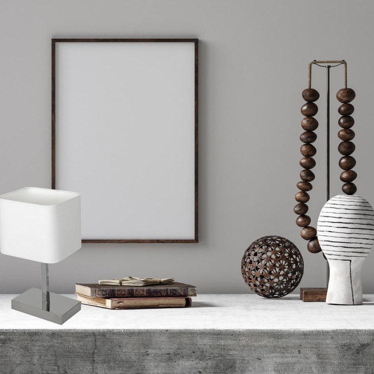 Lampka stołowa NAPOLI WHITE/CHROME 1xE27 ML6363 Milagro